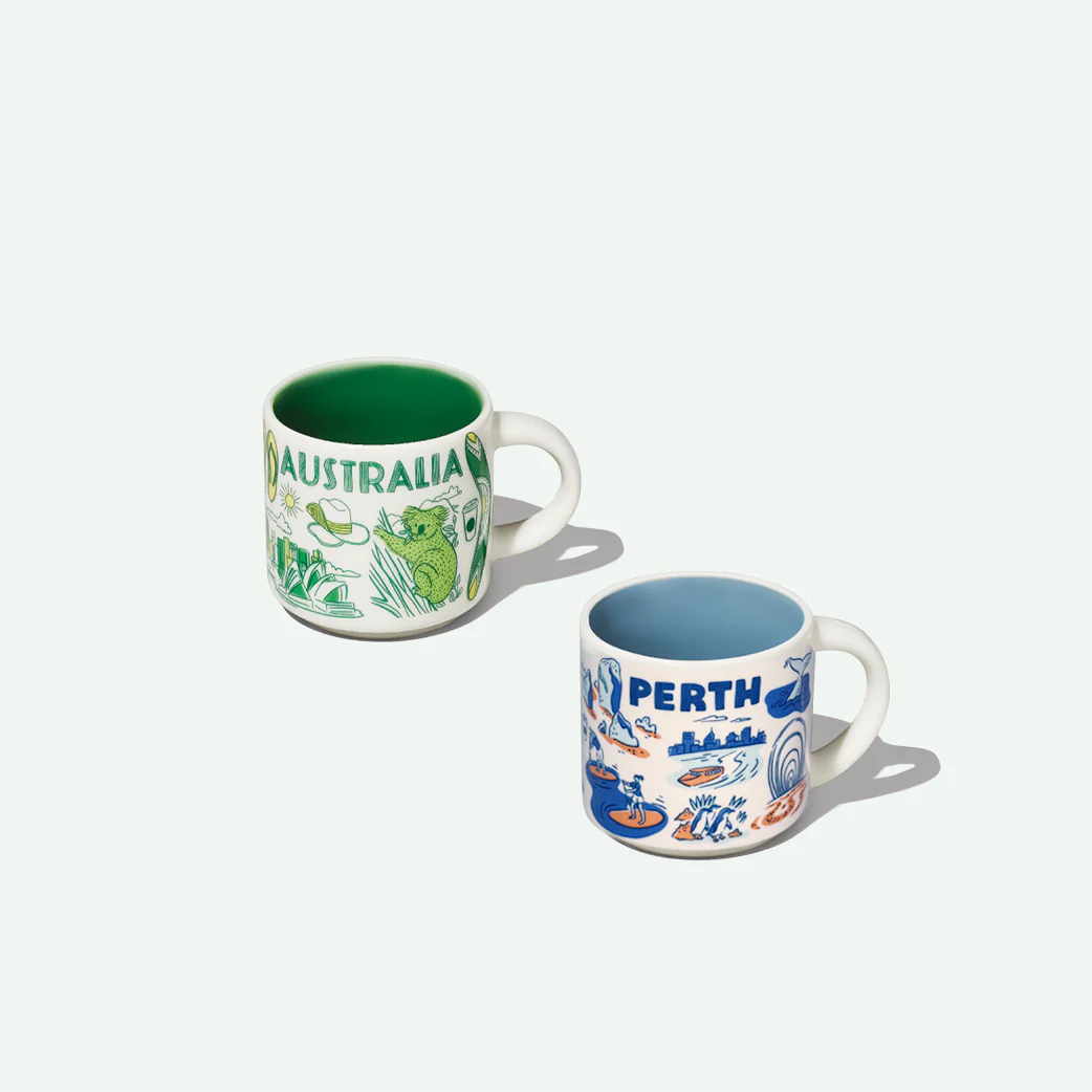 Australia & Perth Been There Demi Mug Pair